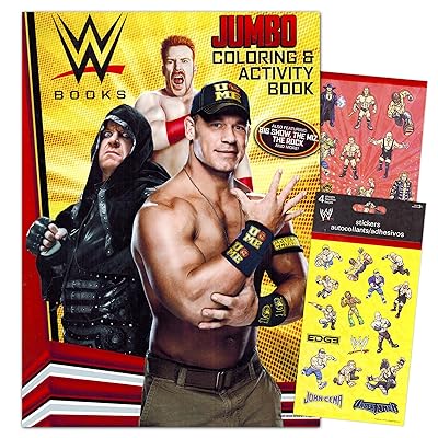 Wwe coloring book bundle jumbo activity book an