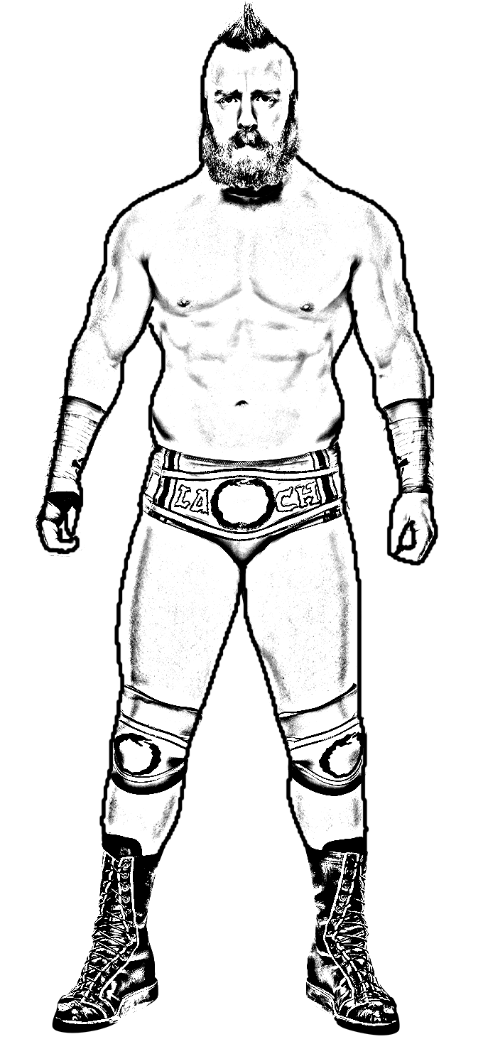 Sheamus from wwe world wrestling entertainment coloring page