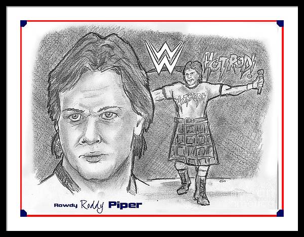 Wwe superstar framed art prints for sale