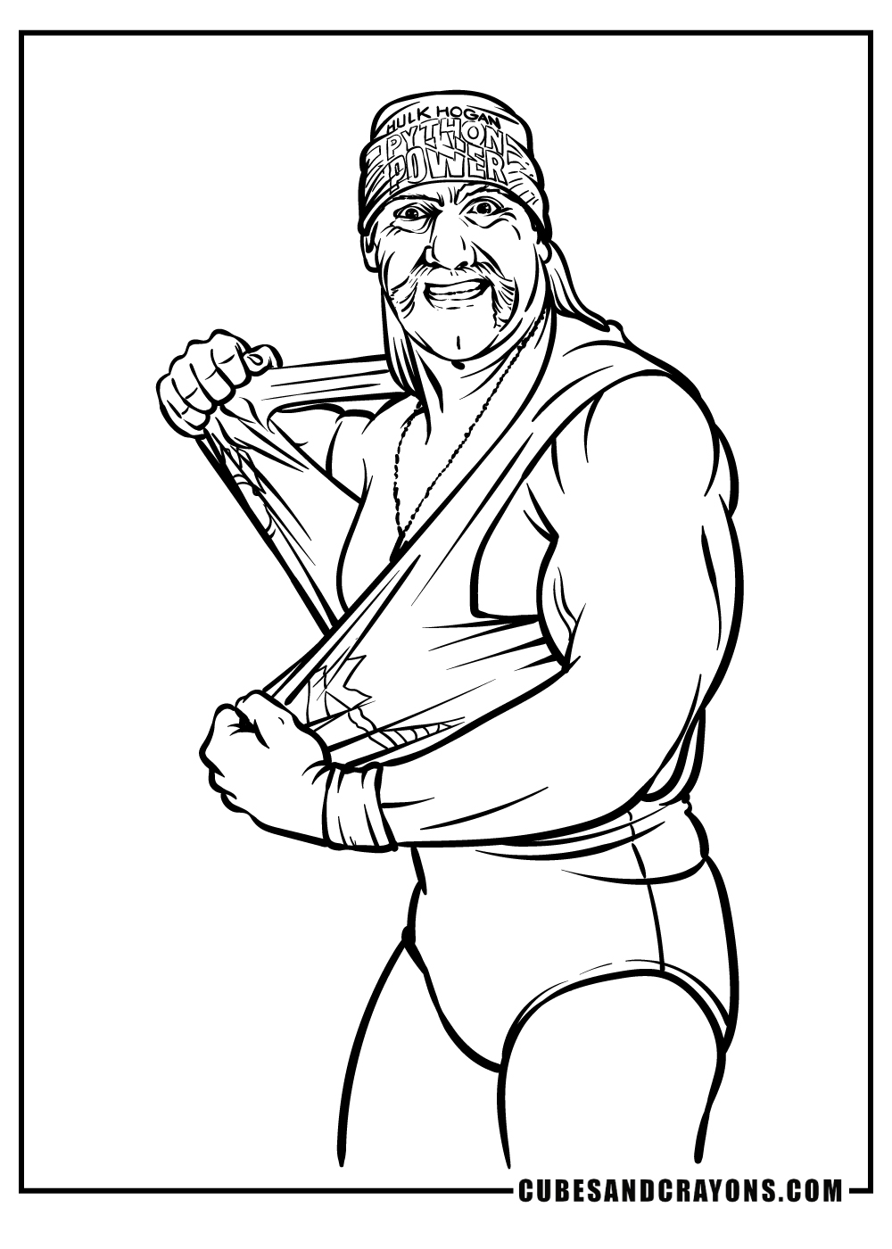 Wwe coloring pages free printables