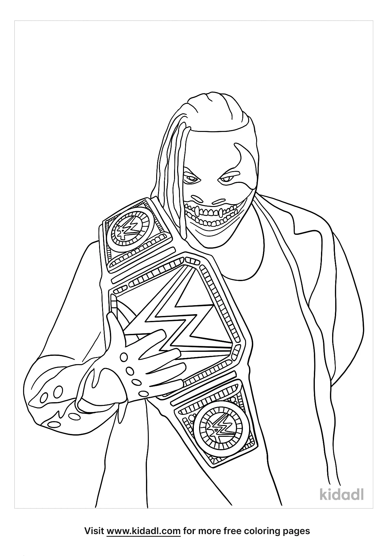 Free bray wyatt coloring page coloring page printables