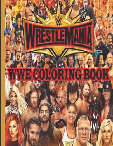 Wwe wrestlemania coloring book by johann david lewis