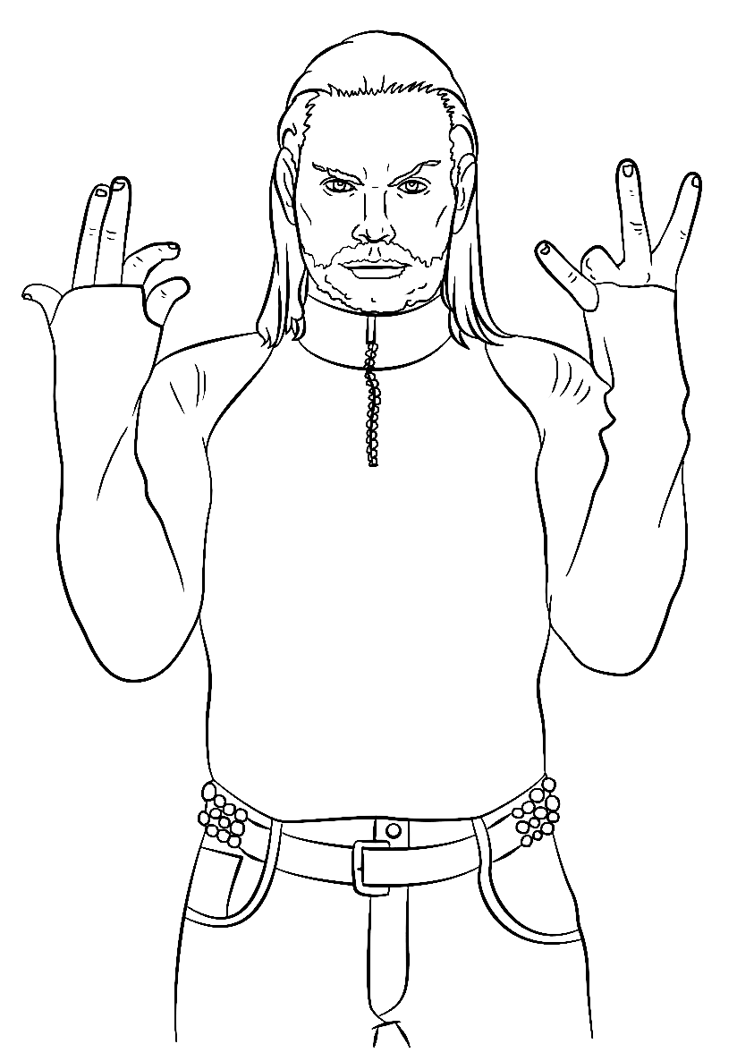 Stone cold steve austin coloring page