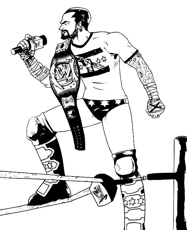 Wwe coloring pages printable for free download