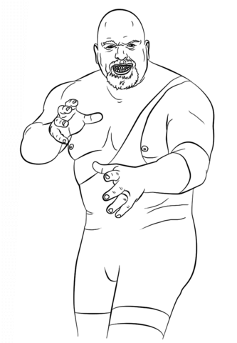 Wwe the big show coloring page free printable coloring pages