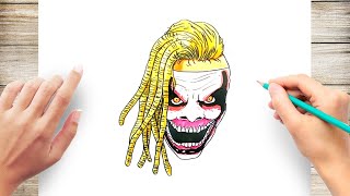 How to draw the fiend bray wyatt fro wwe