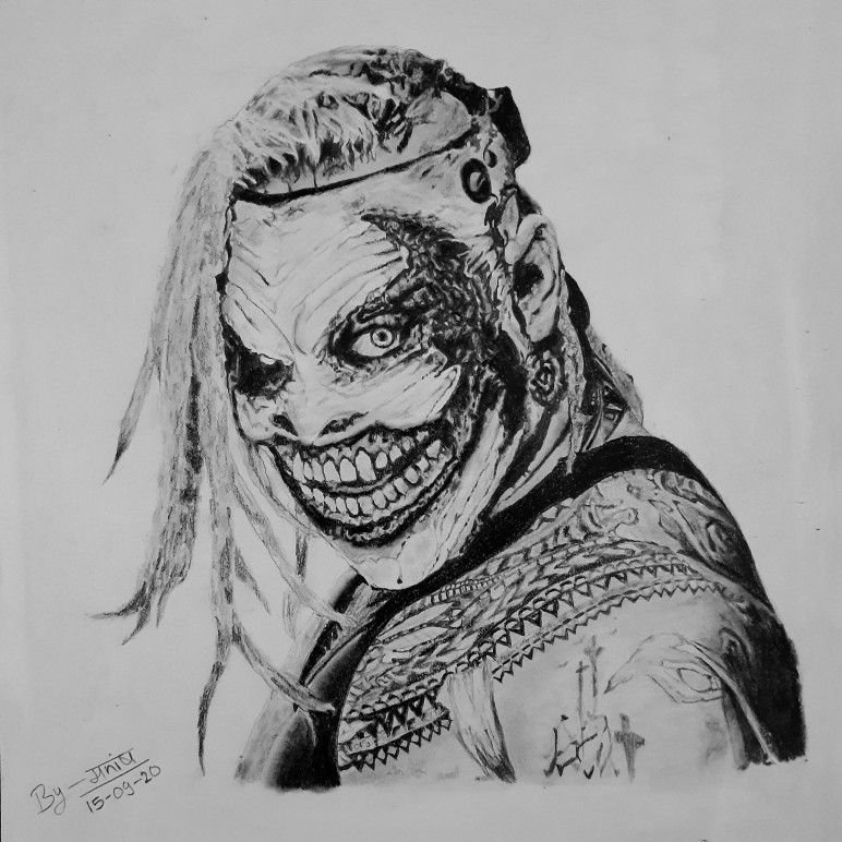 Fiend bray wyatt wwe pencil sketch sketches bray wyatt pencil sketch fiend