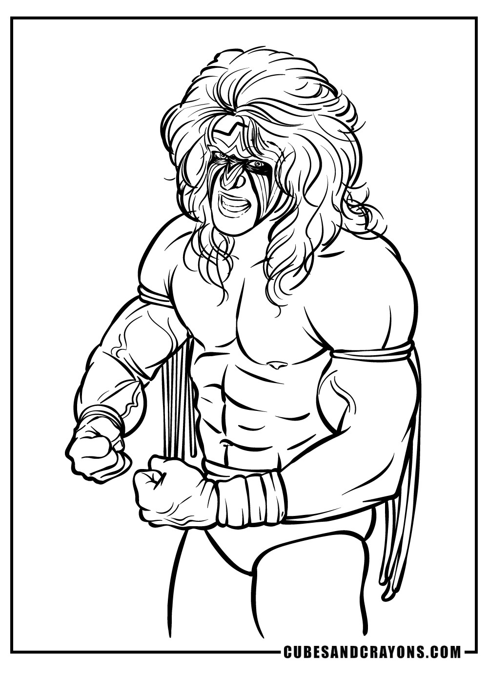 Wwe coloring pages free printables