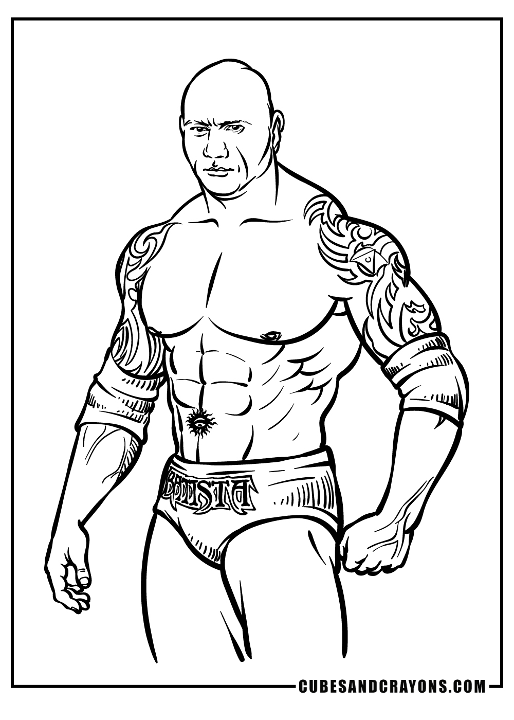 Wwe coloring pages free printables