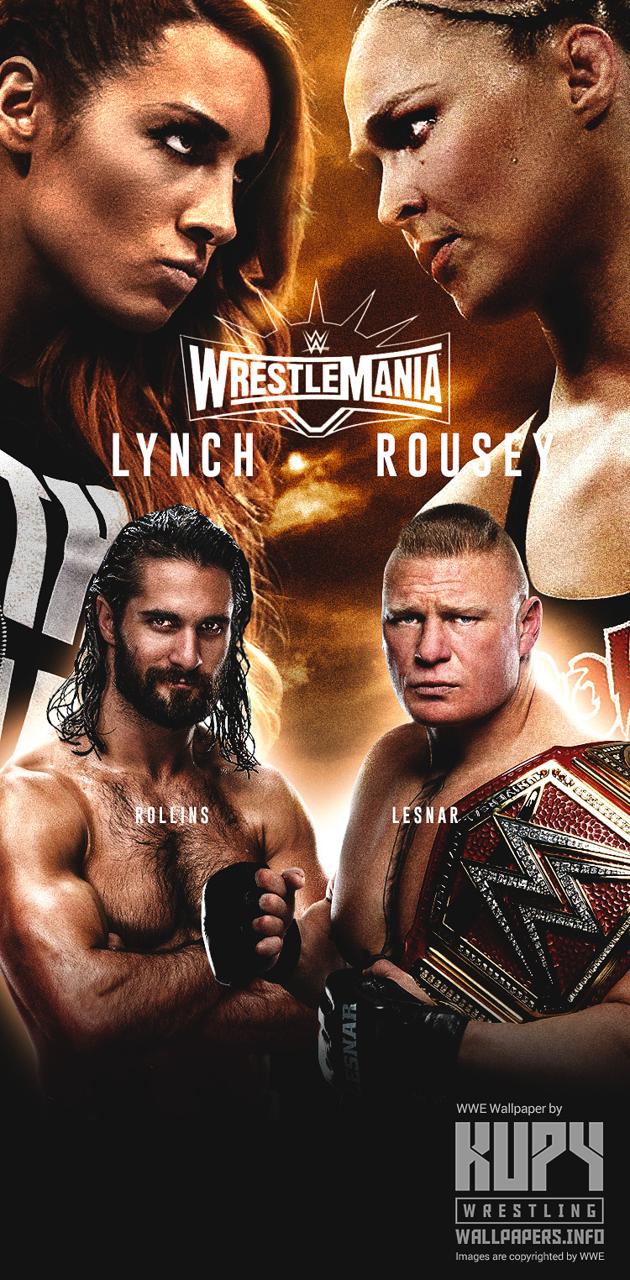 Wwe wrestlemania wallpaper by thehoundsofjustice