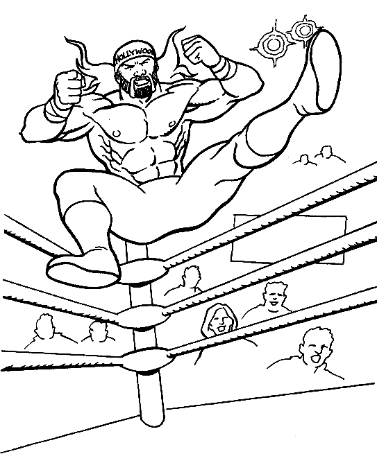 Best wrestling wwe coloring pages for kids