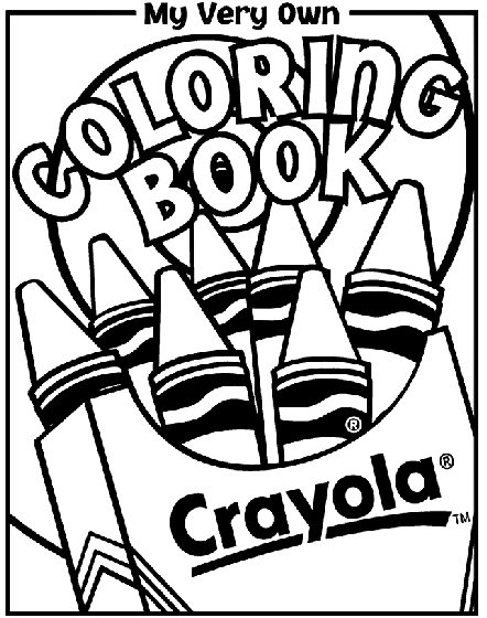 Coloring book cover coloring page