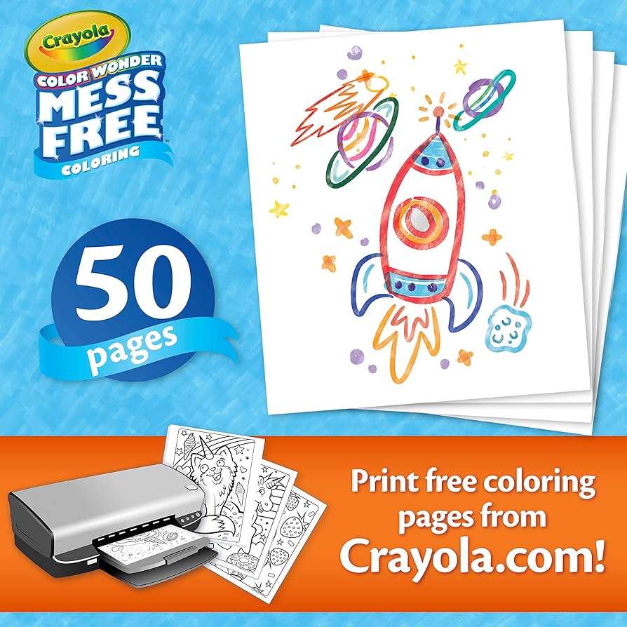 Crayola color wonder mess free coloring blank coloring pages count printable page refill set everything else