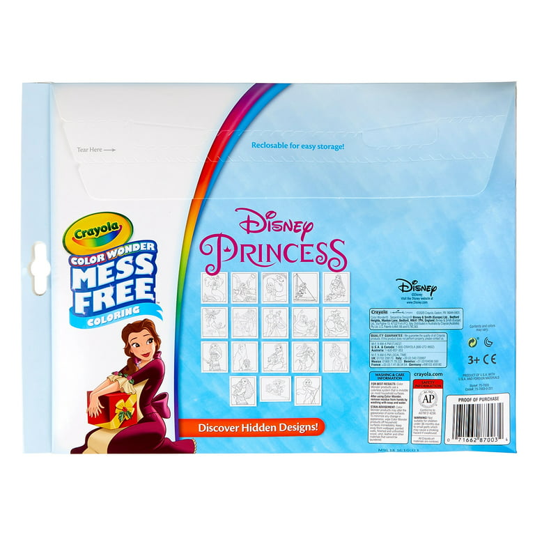 Crayola color wonder disney princess coloring pages mess free coloring gift for kids