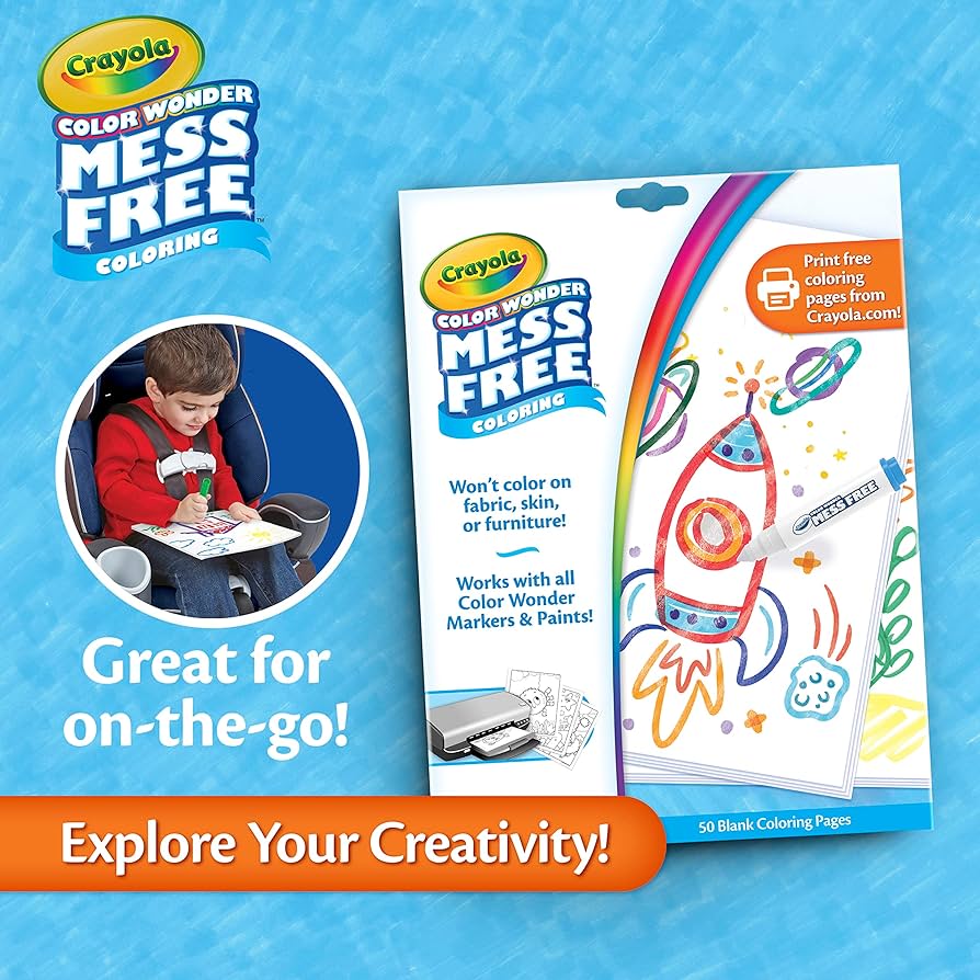 Crayola color wonder mess free coloring blank coloring pages count printable page refill set everything else