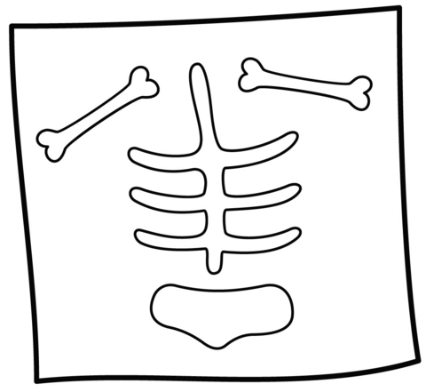 X ray coloring page free printable coloring pages