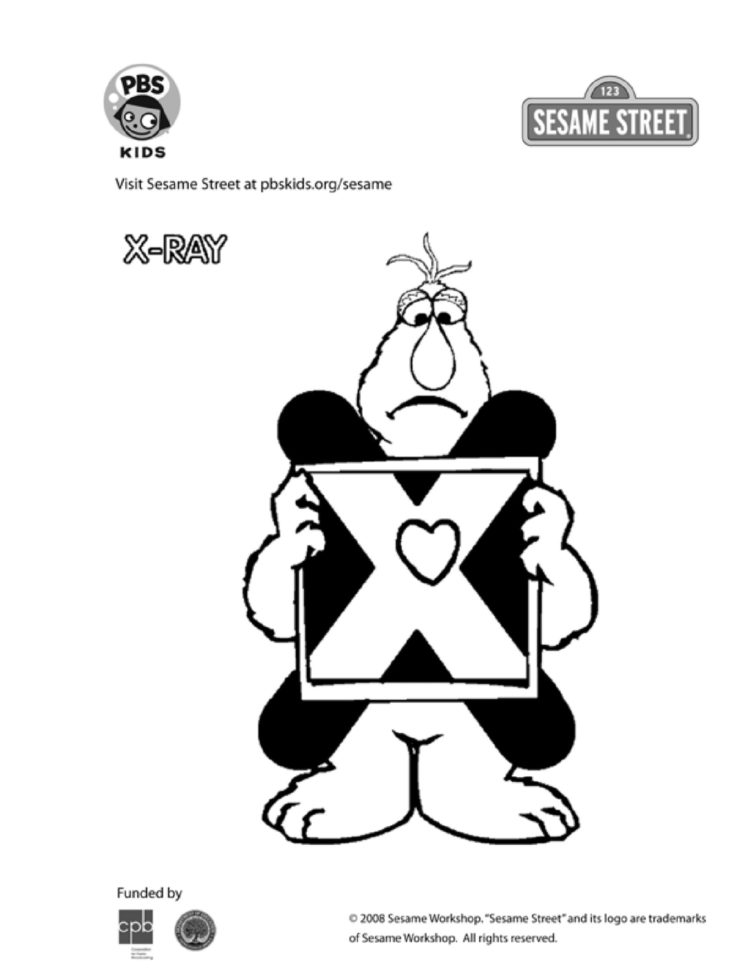 The letter x coloring page kids coloringâ kids for parents