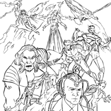 X men coloring pages