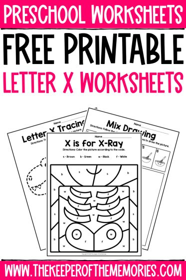 Free printable letter x worksheets