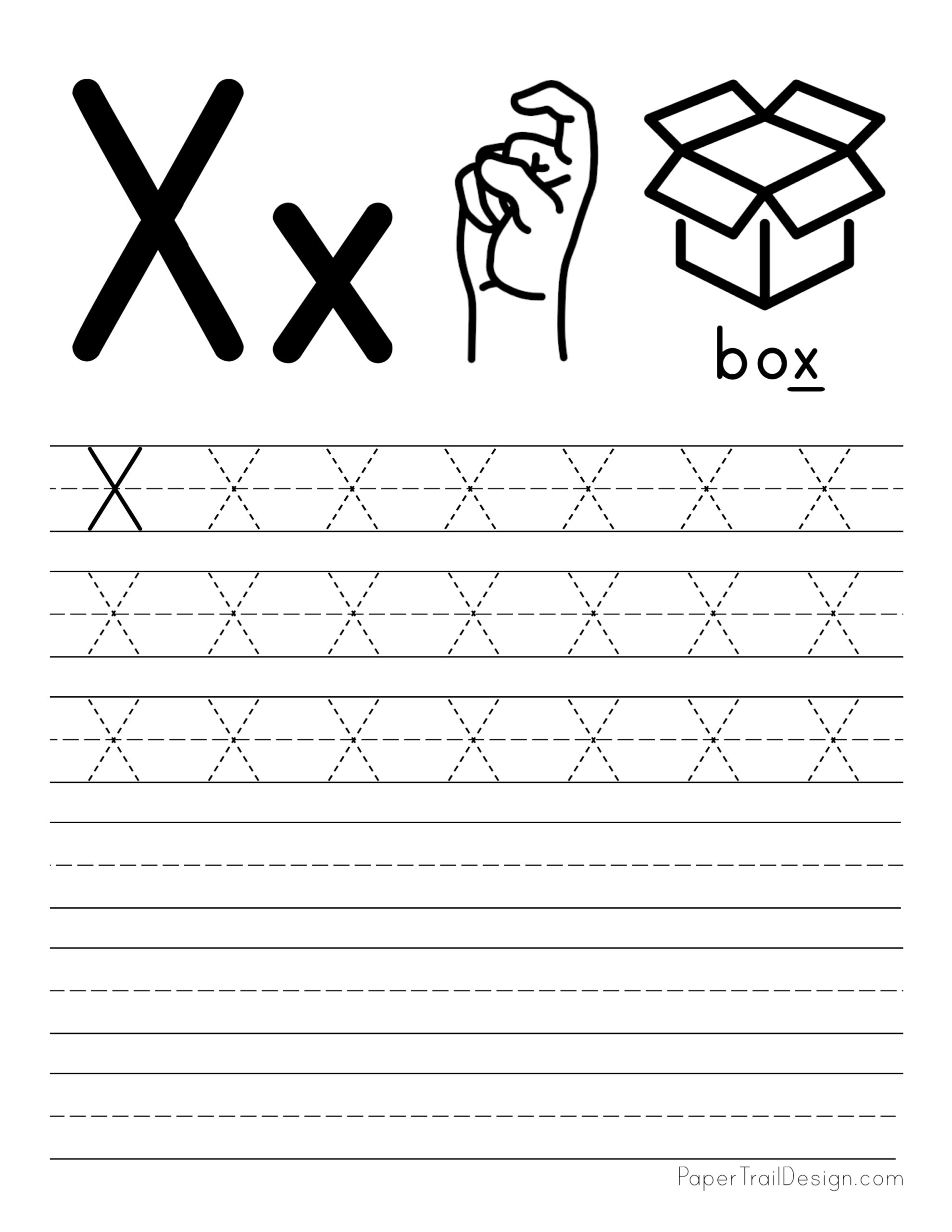 Free letter tracing worksheets