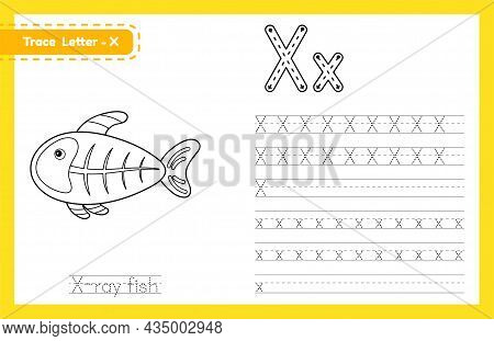 Trace letter x vector photo free trial bigstock