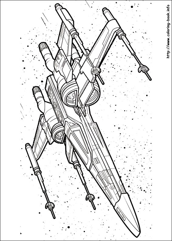 Star wars the force awakens coloring picture