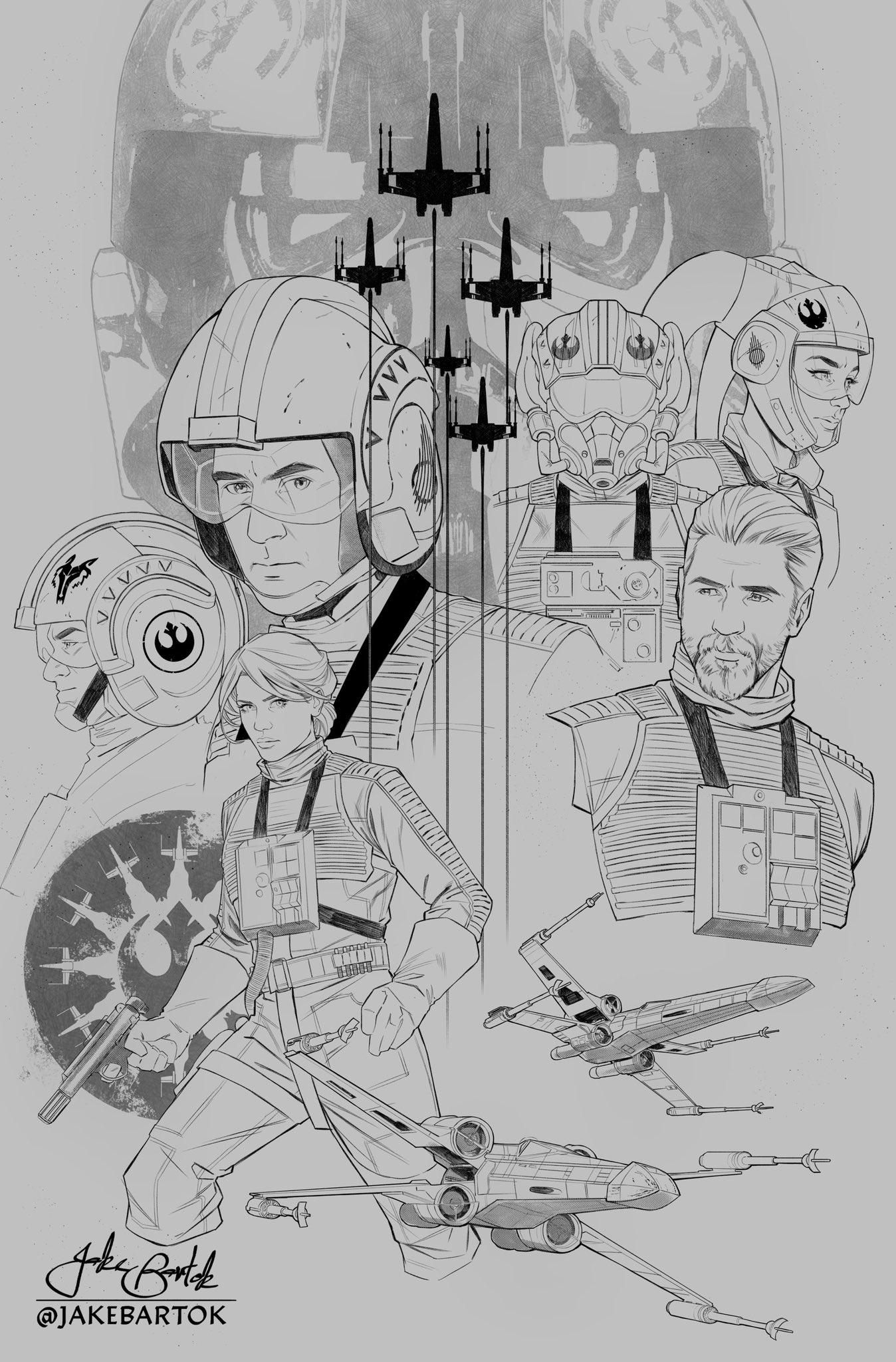 Jake bartok on x with the movie seemingly dropped i would love to see and draw a rogue squadronx