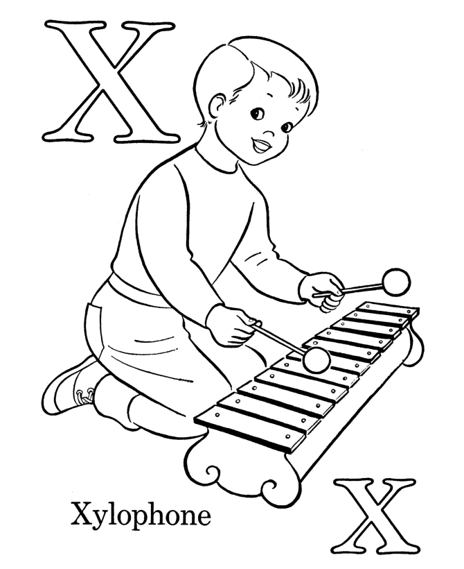 Top xylophone coloring pages for toddlers abc coloring pages abc coloring alphabet coloring pages