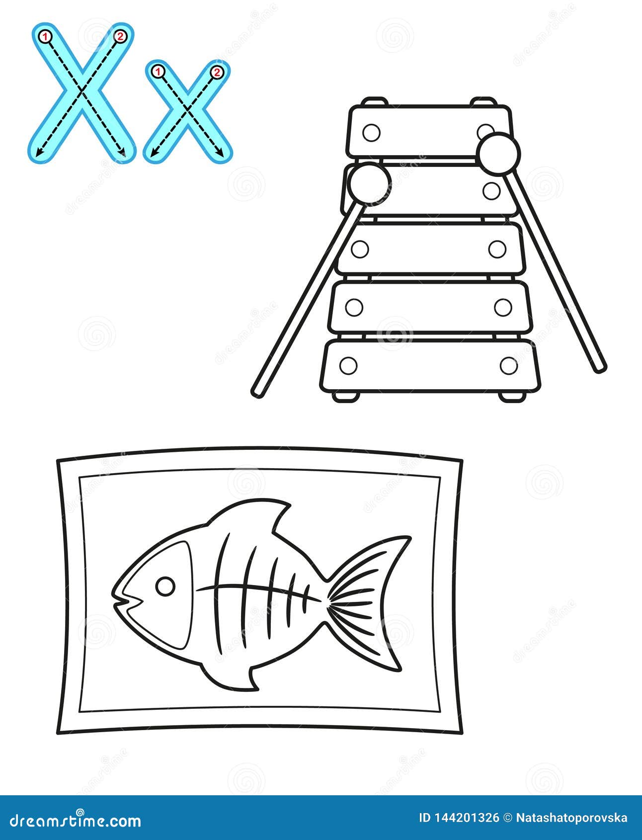 Xylophone coloring page stock illustrations â xylophone coloring page stock illustrations vectors clipart