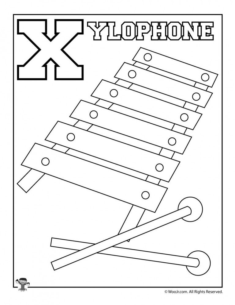 X is for xylophone woo jr kids activities childrens publishing alphabet activities preschool alphabet coloring pages coloring pages