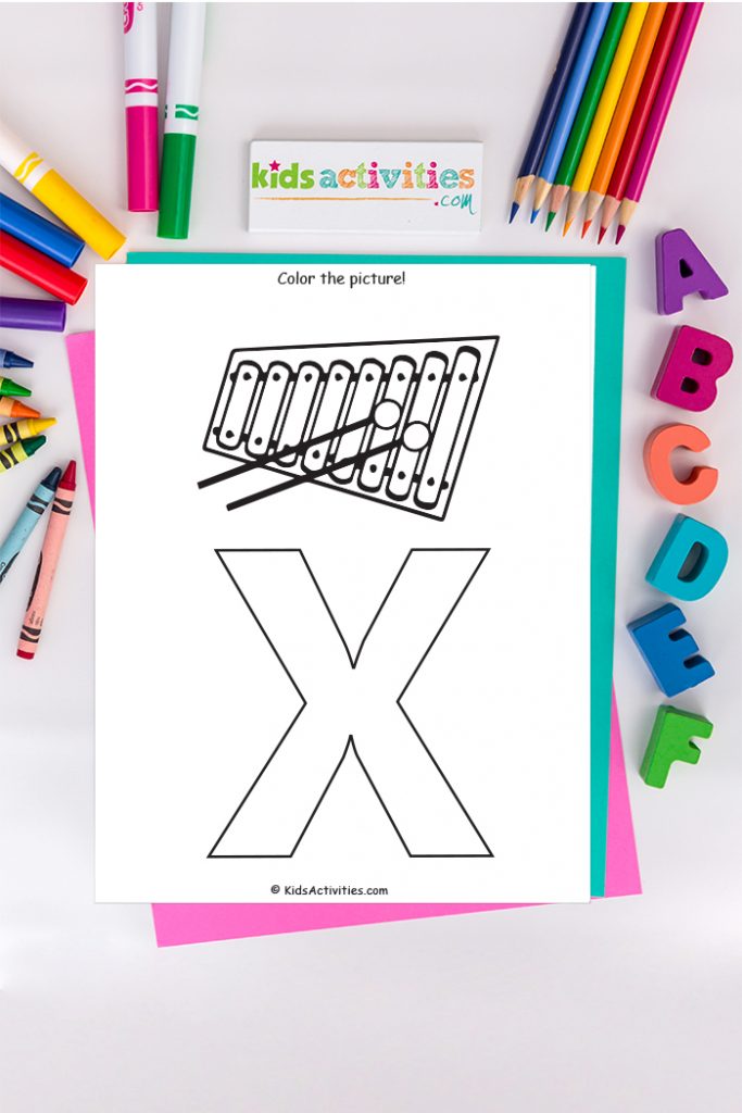 Letter x coloring page free alphabet coloring page kids activities blog