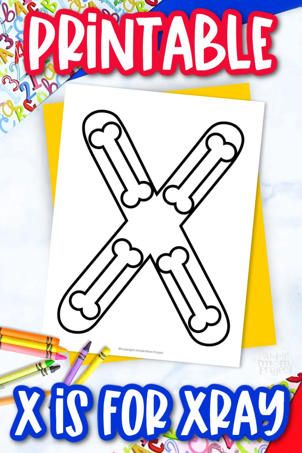 Free printable letter x coloring page â simple mom project