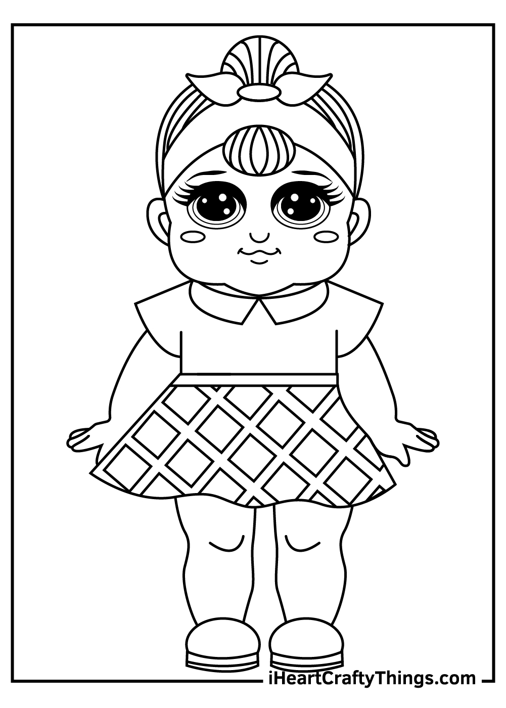 Dolls coloring pages free printables