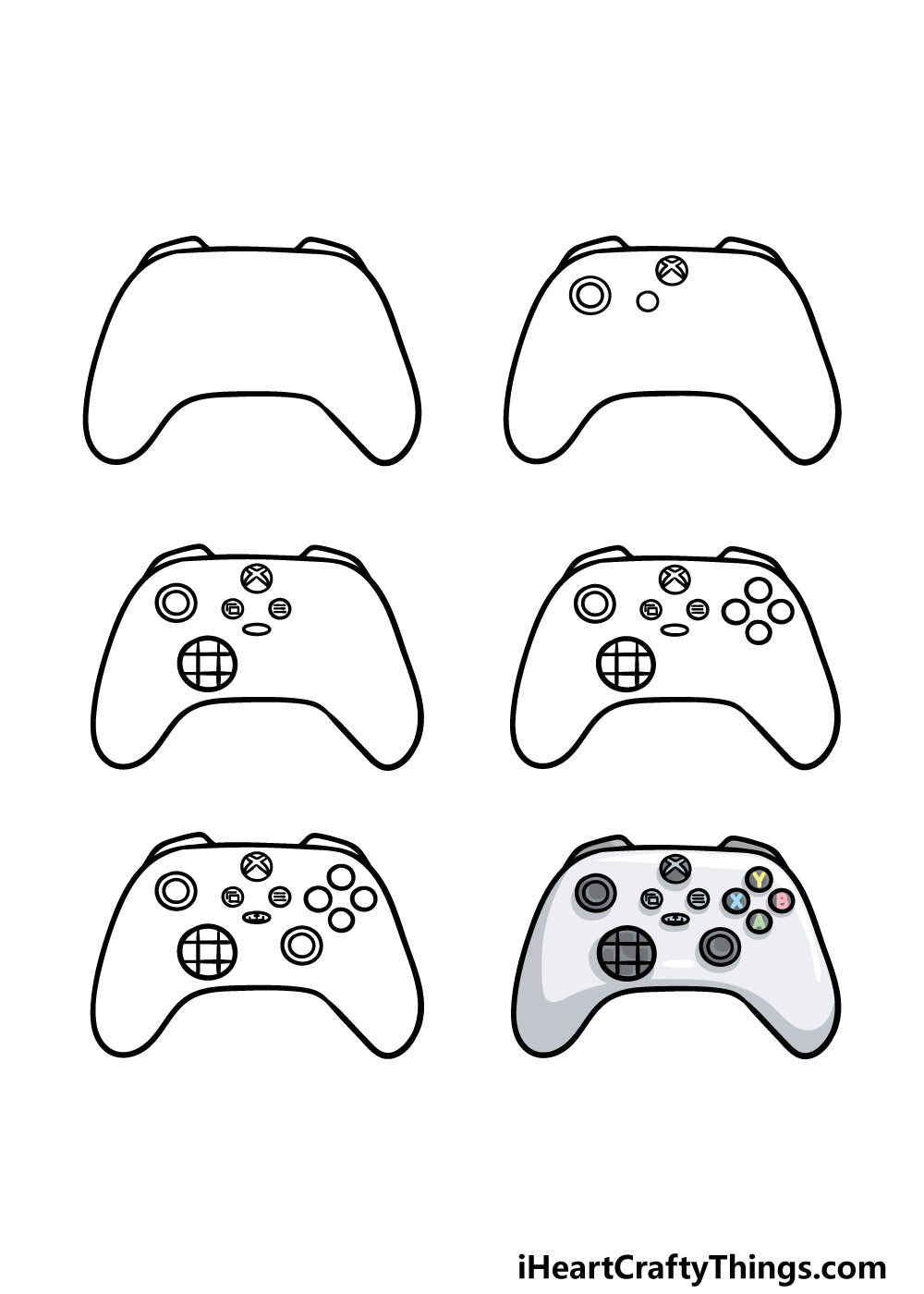 How to draw xbox controller