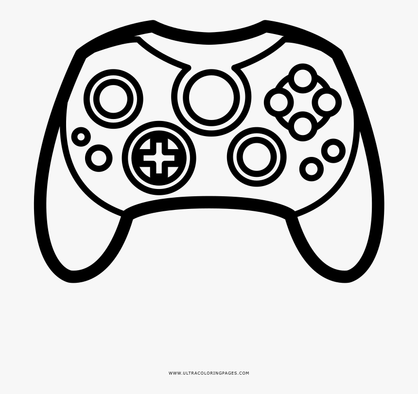 Video game controller coloring page