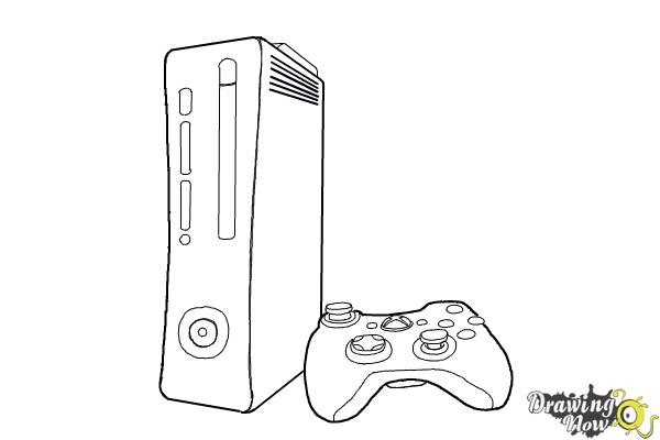 How to draw an xbox