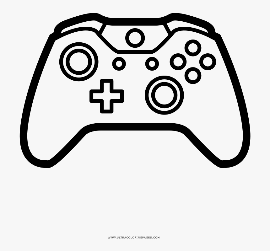 Video game controller coloring page