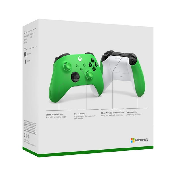 Xbox wireless controller â velocity green for xbox series xs xbox one and windows devices