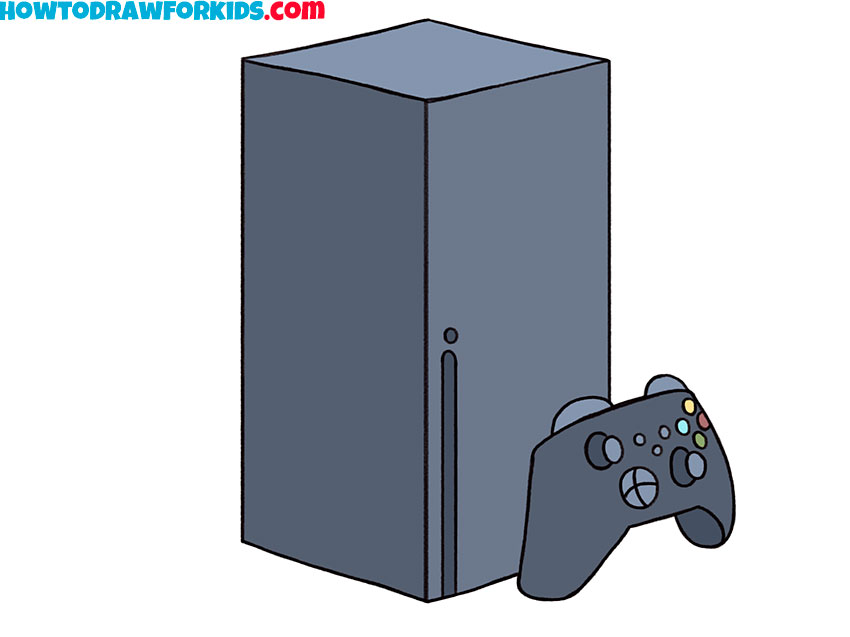 How to draw an xbox