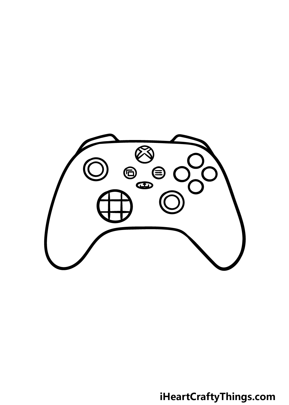 Xbox controller drawing