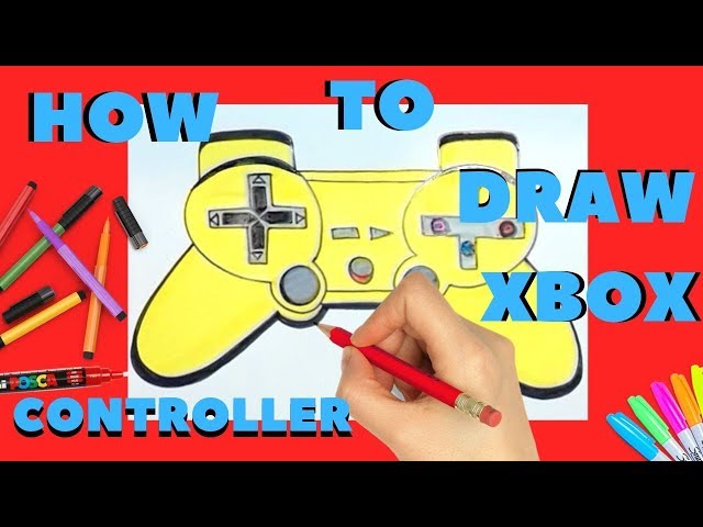 How to draw a xbox controller easy