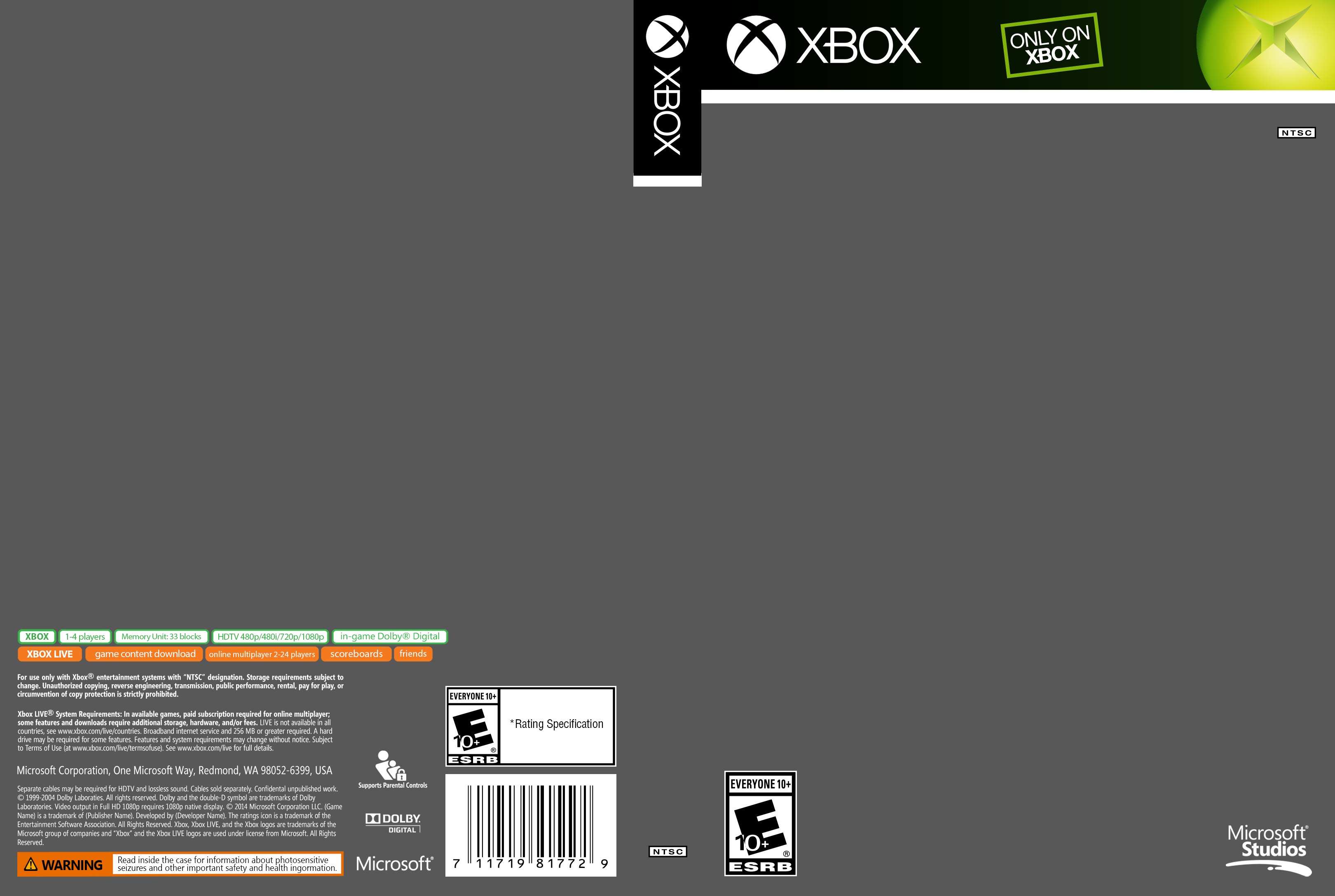 Download Free Xbox Template