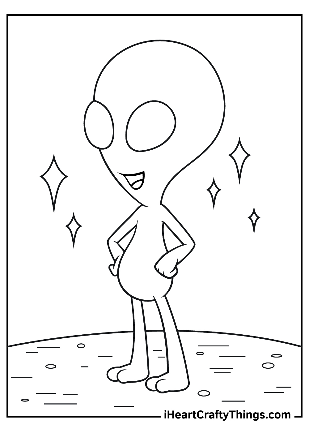 Alien coloring pages free printables