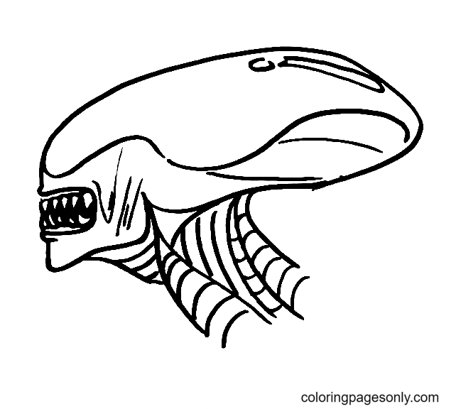 Alien coloring pages printable for free download