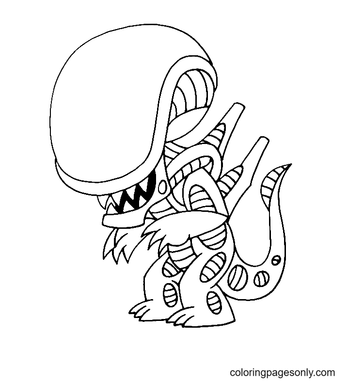 Alien coloring pages printable for free download