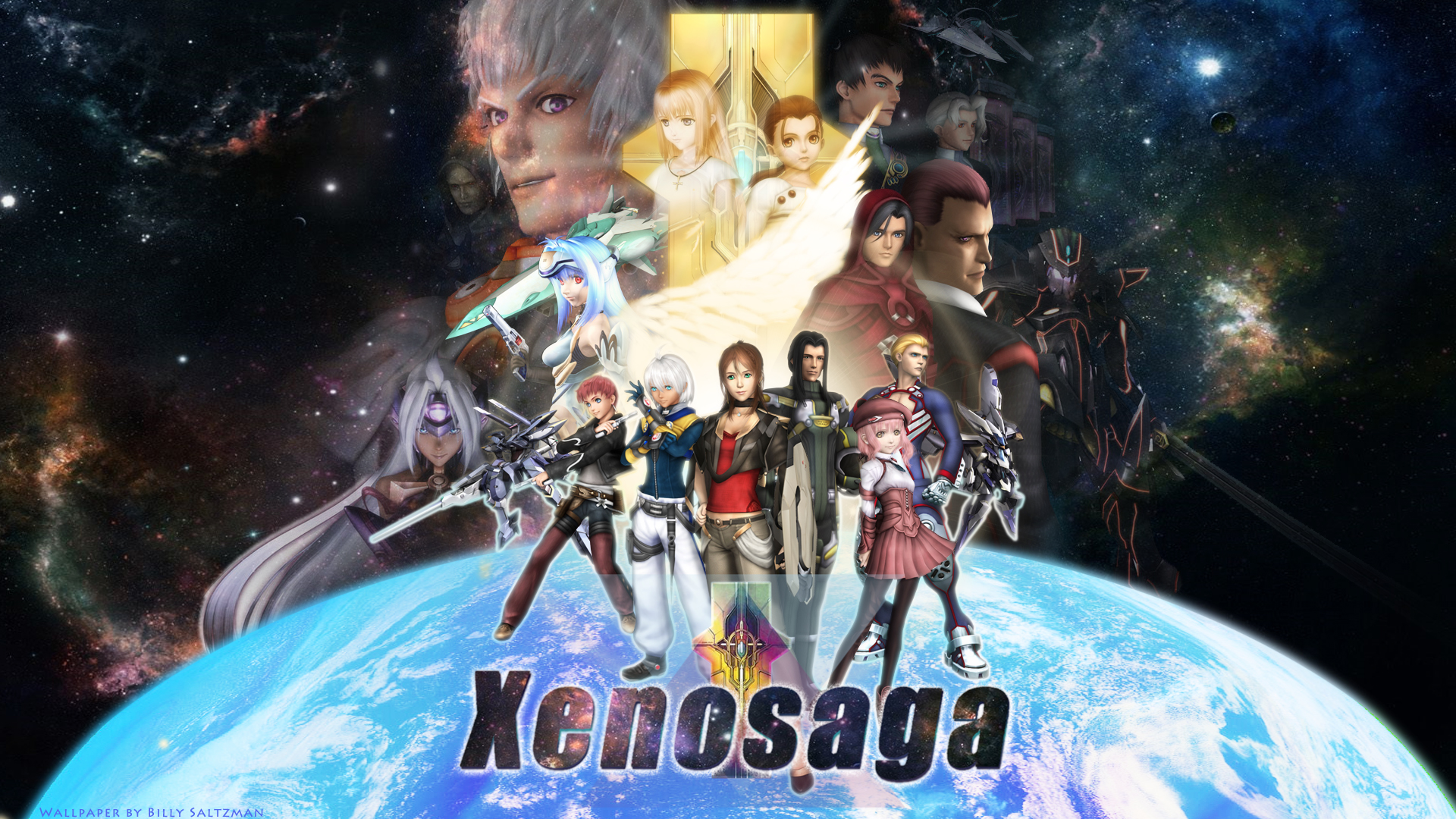 Xenosaga poster wallpaper logo by billysan on