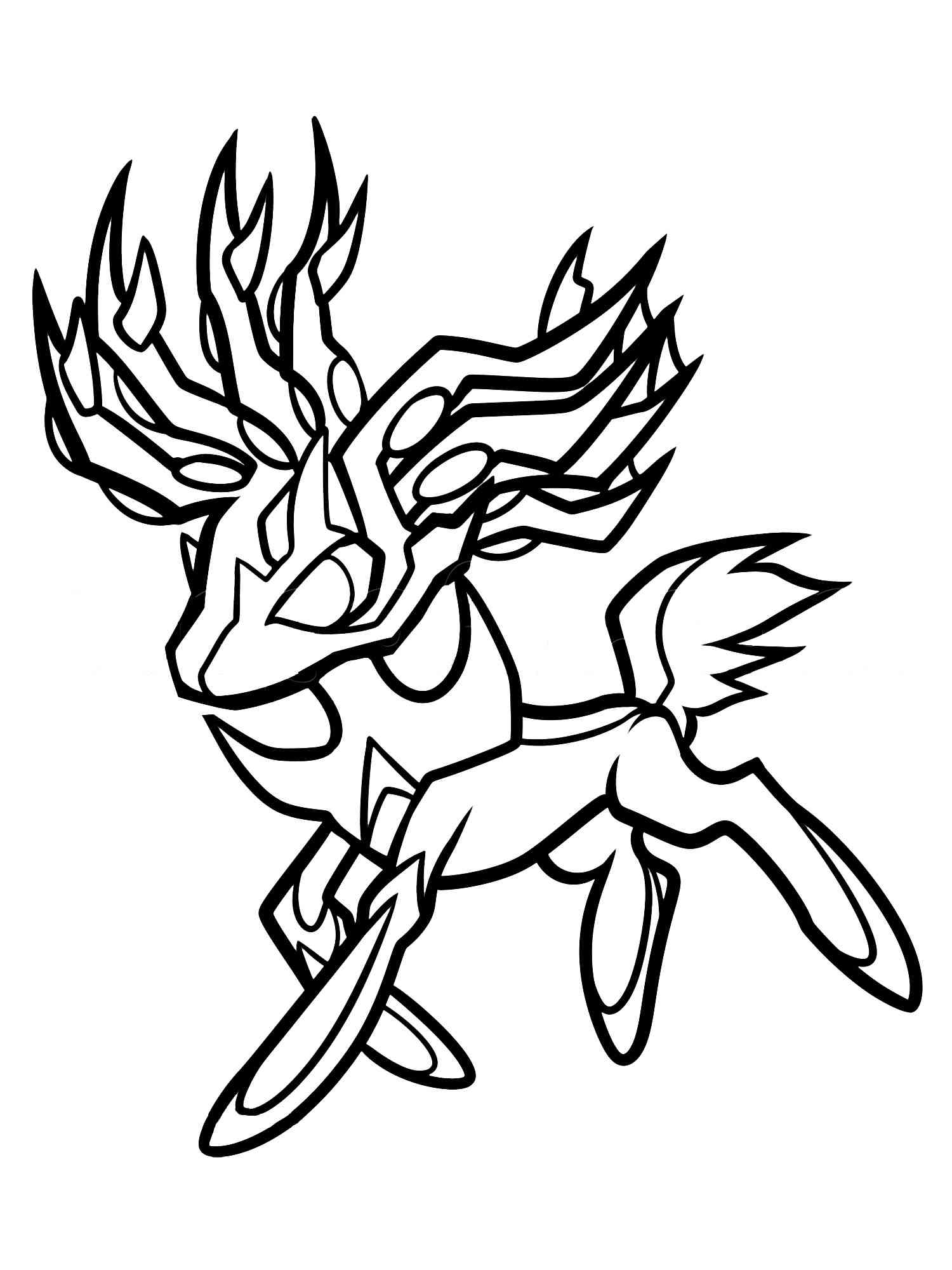 Pokemon xerneas coloring pages