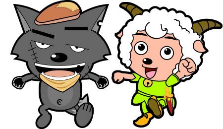 Chinas favorite cartoon chibi big wolf cartoon