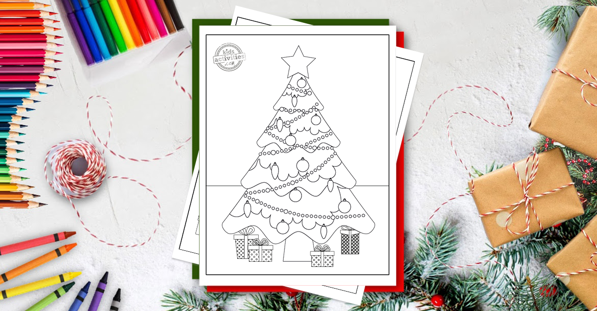 Cheery christmas tree coloring page perfect for the holiday season kids activities blog