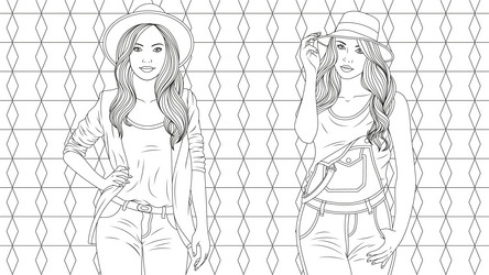 Sexy coloring pages vector images over